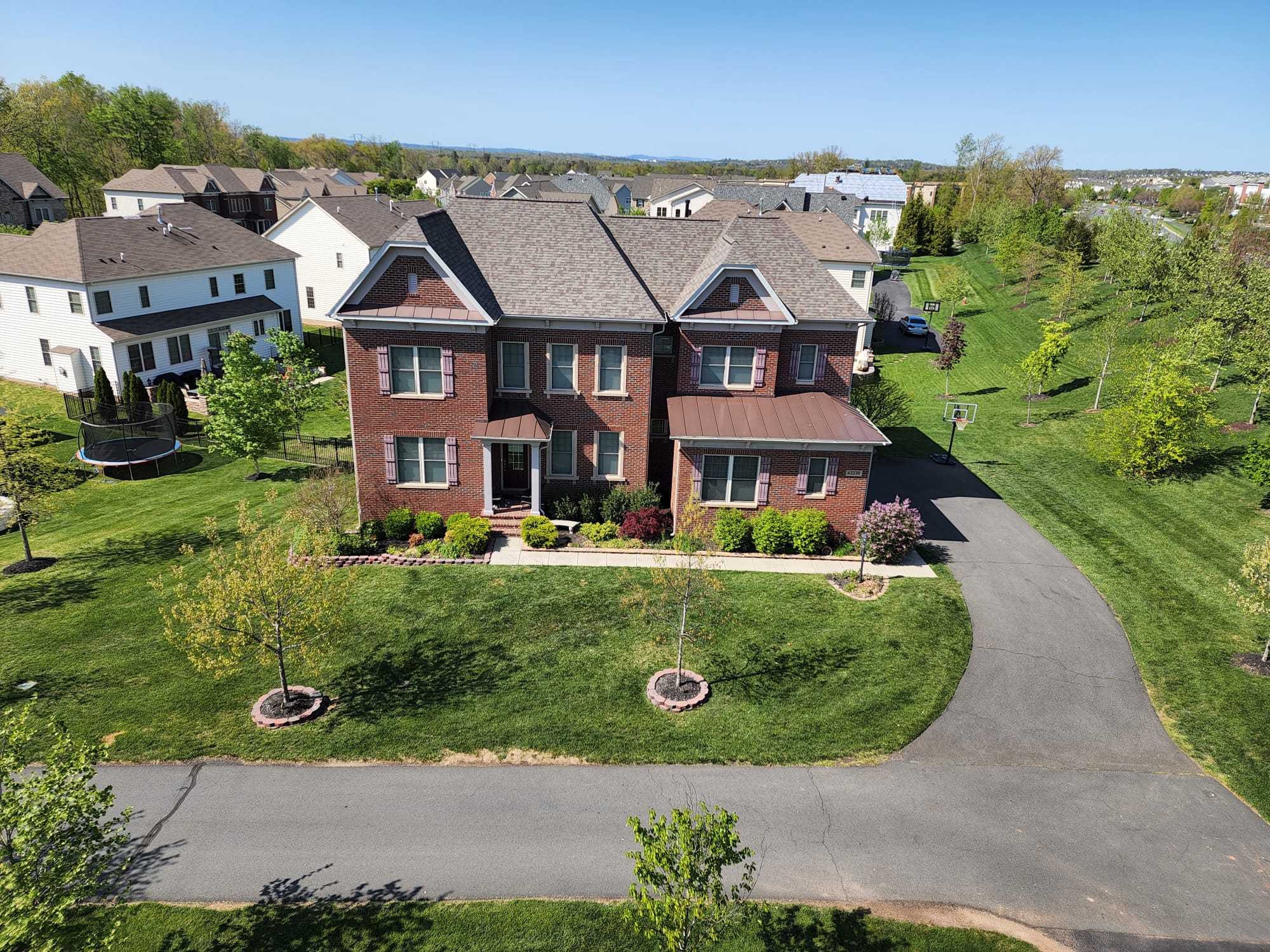 Brick colonial home – front view